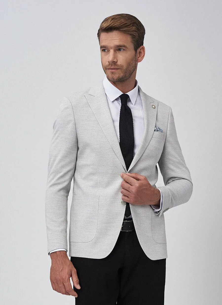 16844 Grey Slim Fit Jacket