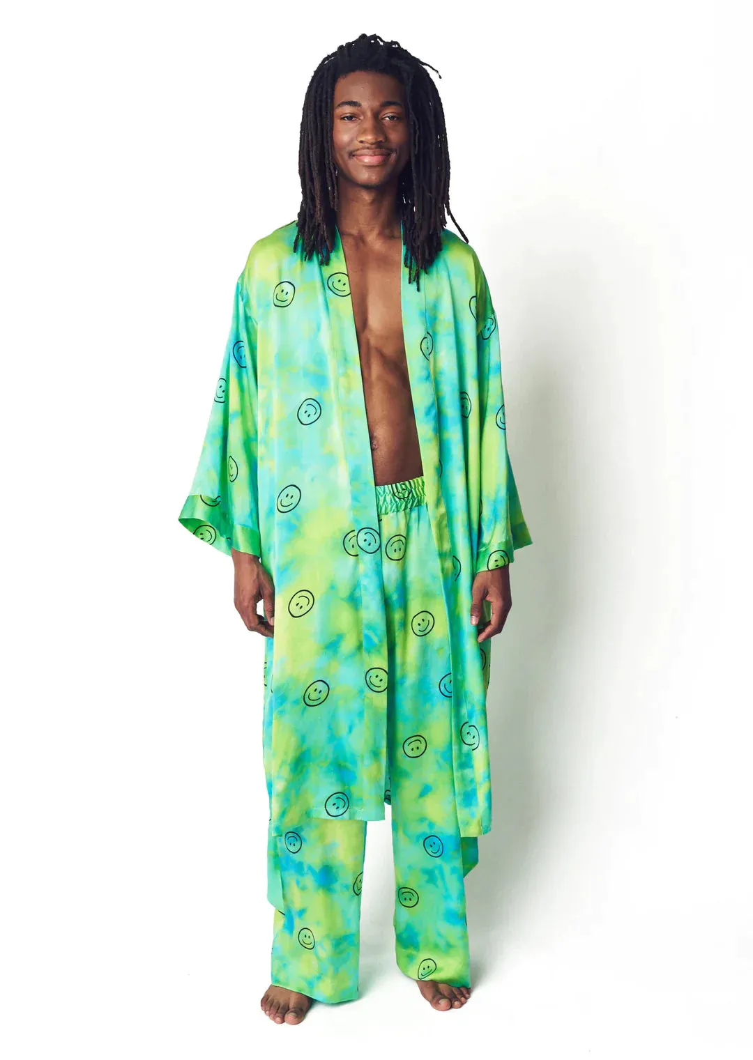 Acid Trip Silk Day Robe