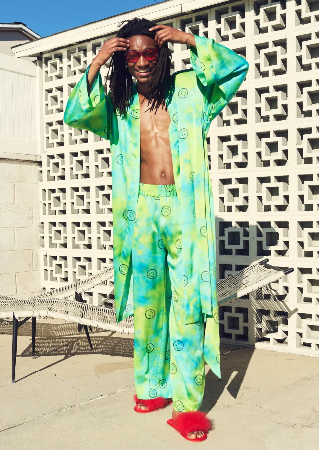 Acid Trip Silk Day Robe