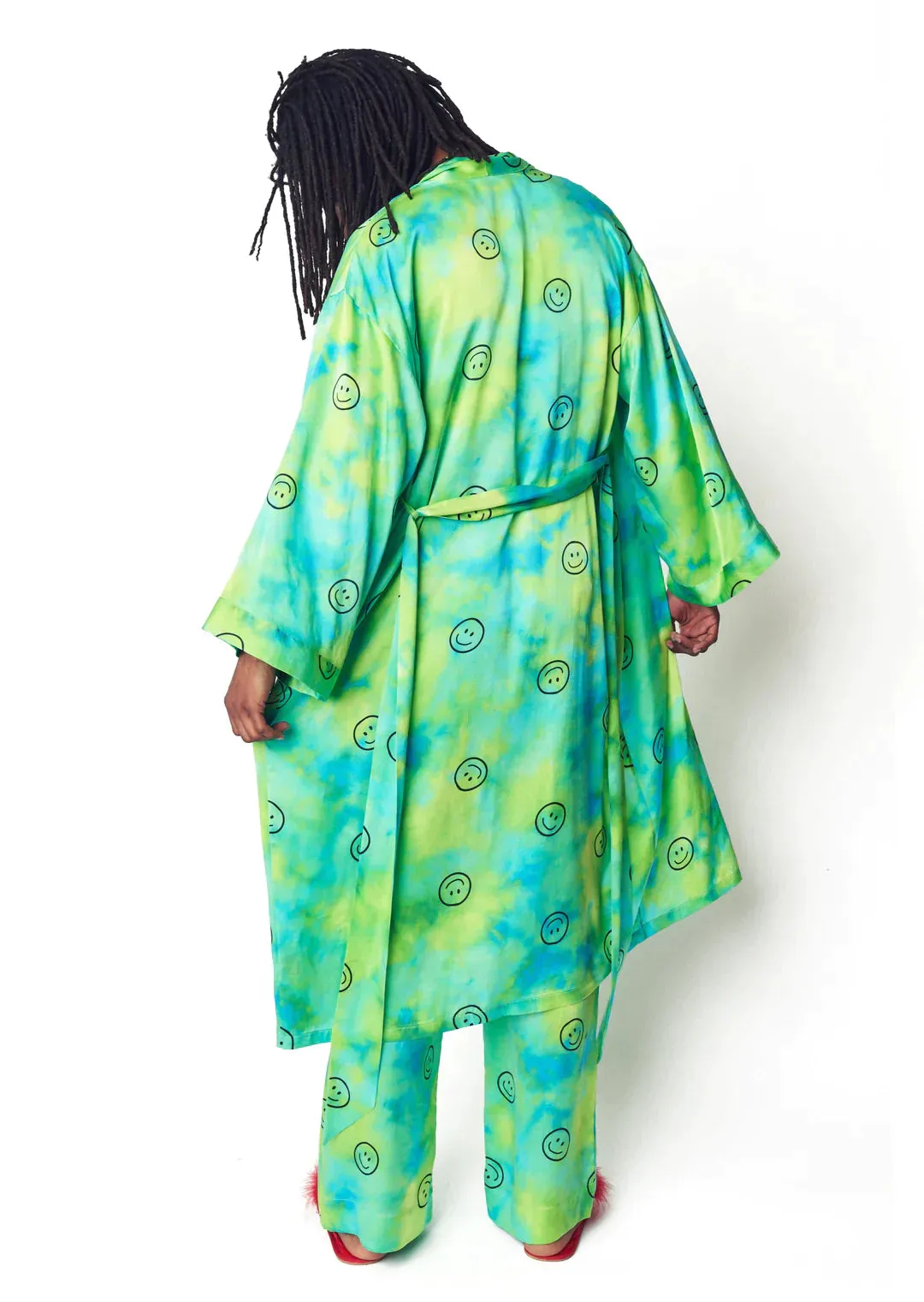 Acid Trip Silk Day Robe