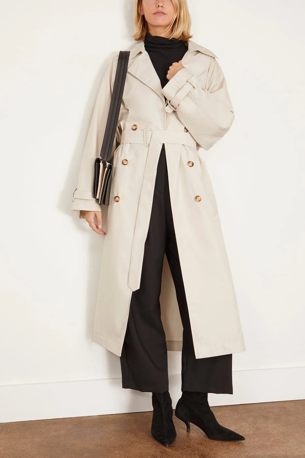 Alex Trench Coat in Beige