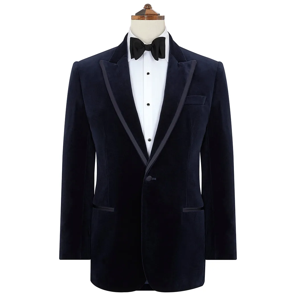 Balinteer Navy Velvet Jacket