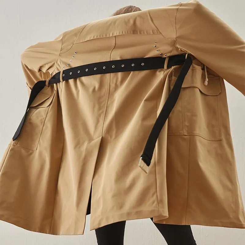 Belted Single-Breasted Trench Coat