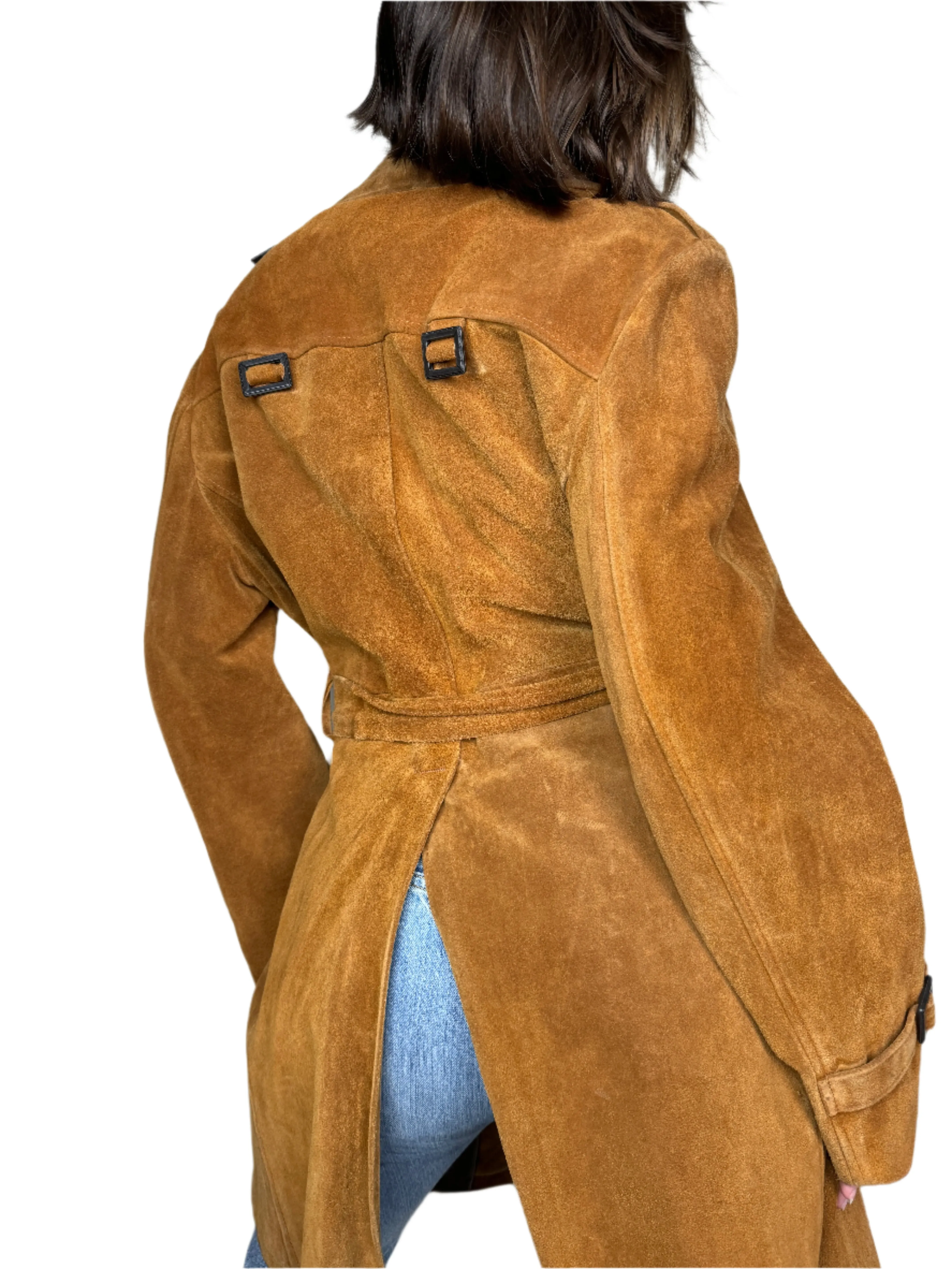 Brown Suede Trenchcoat 1970s