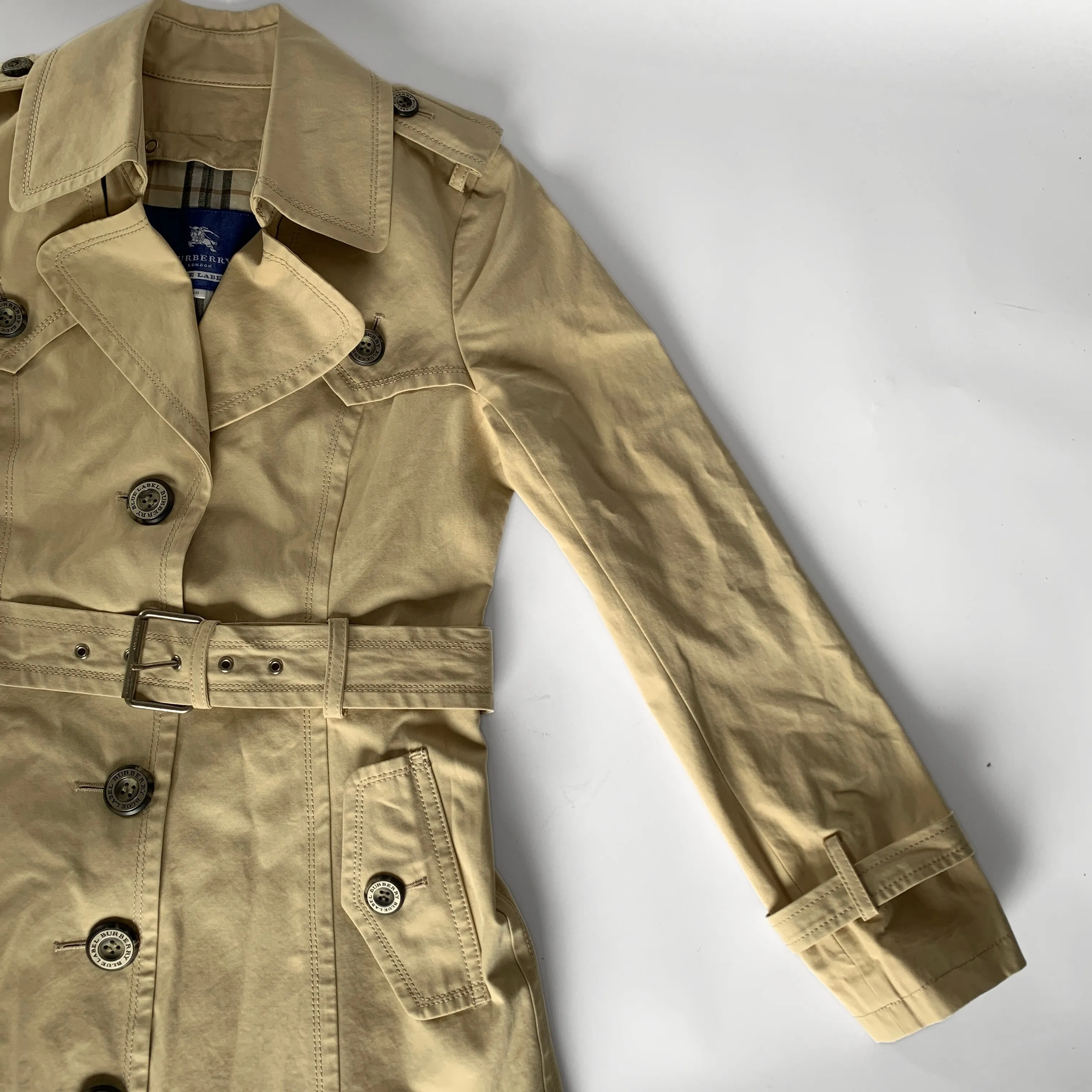 Burberry Blue Label Trench Coat Cotton