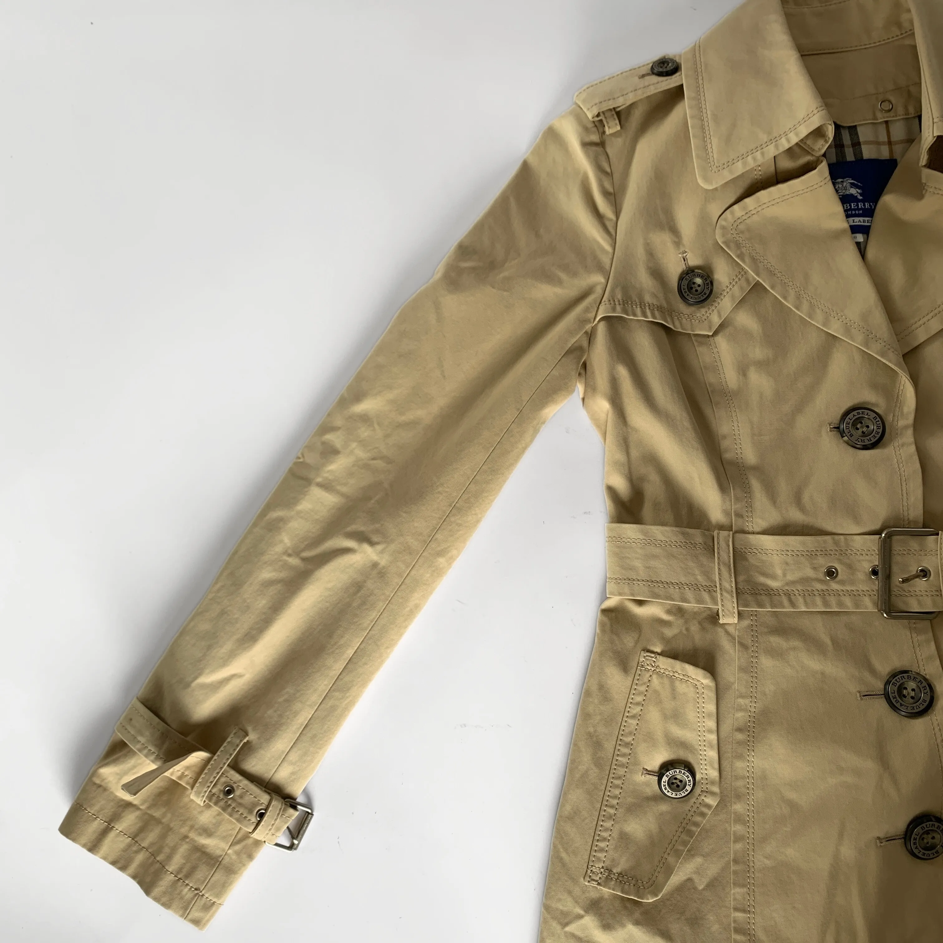 Burberry Blue Label Trench Coat Cotton