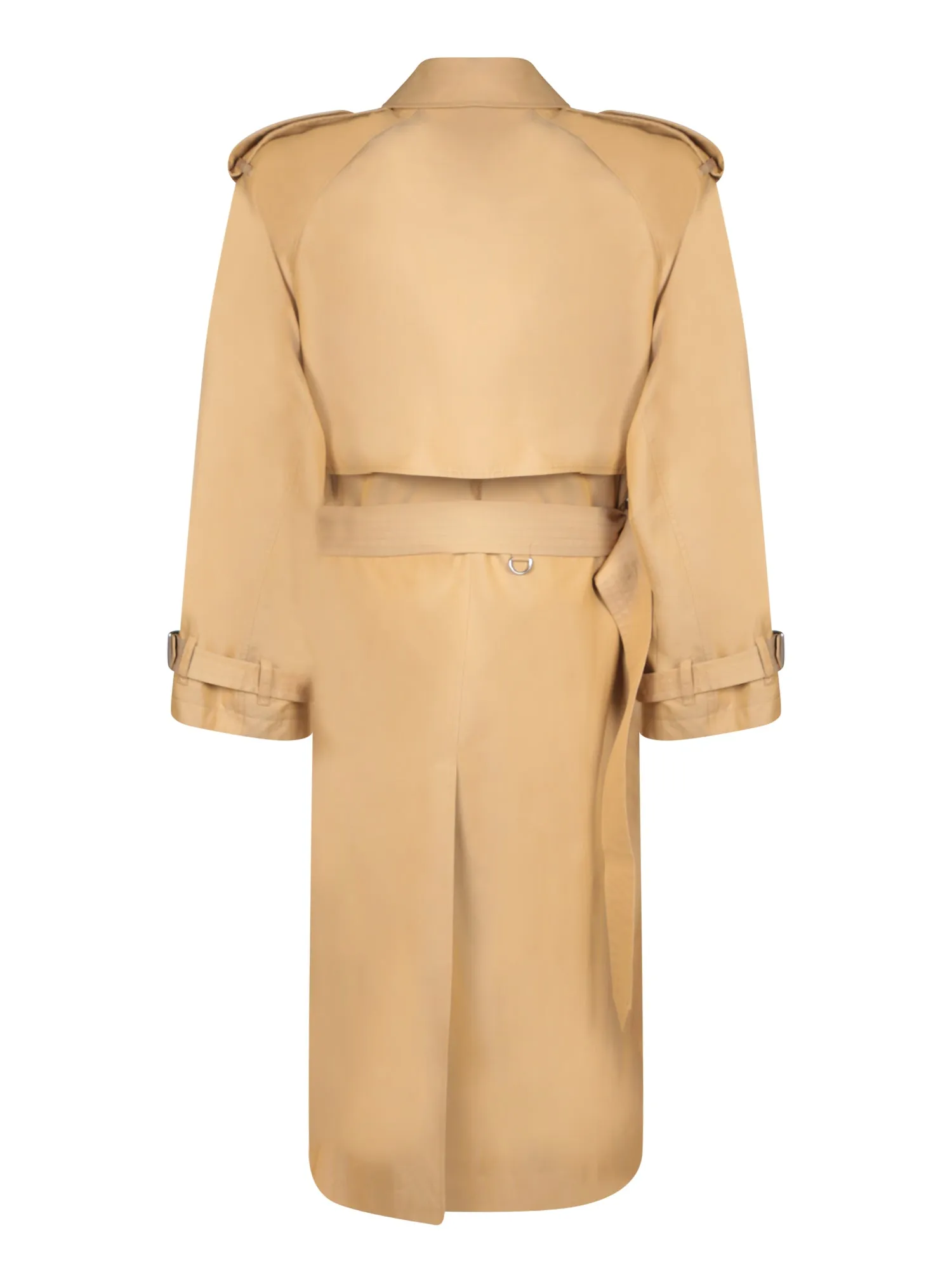 Check Beige Trench Coat