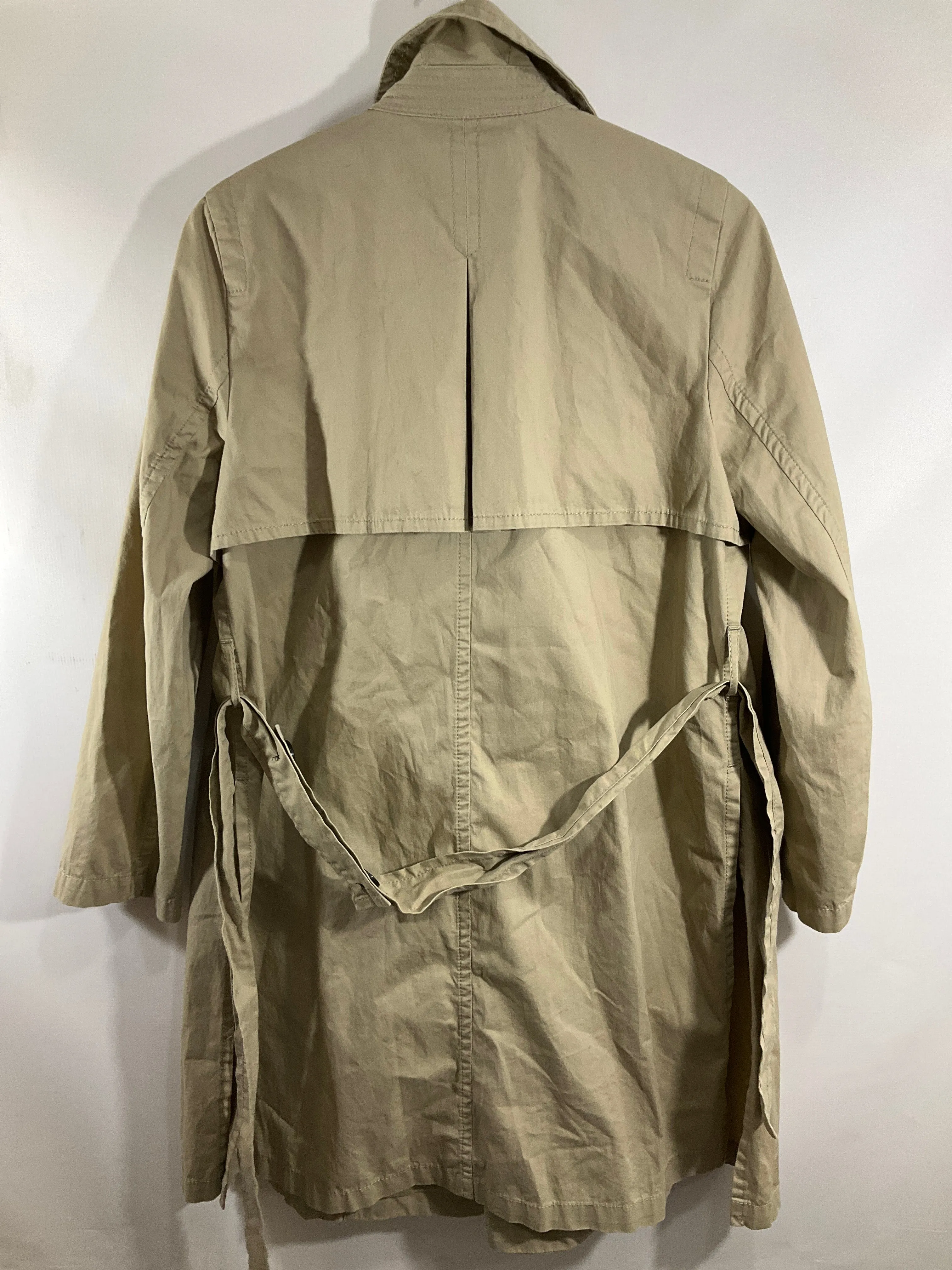 Coat Trench Coat By Madewell In Tan, Size: M