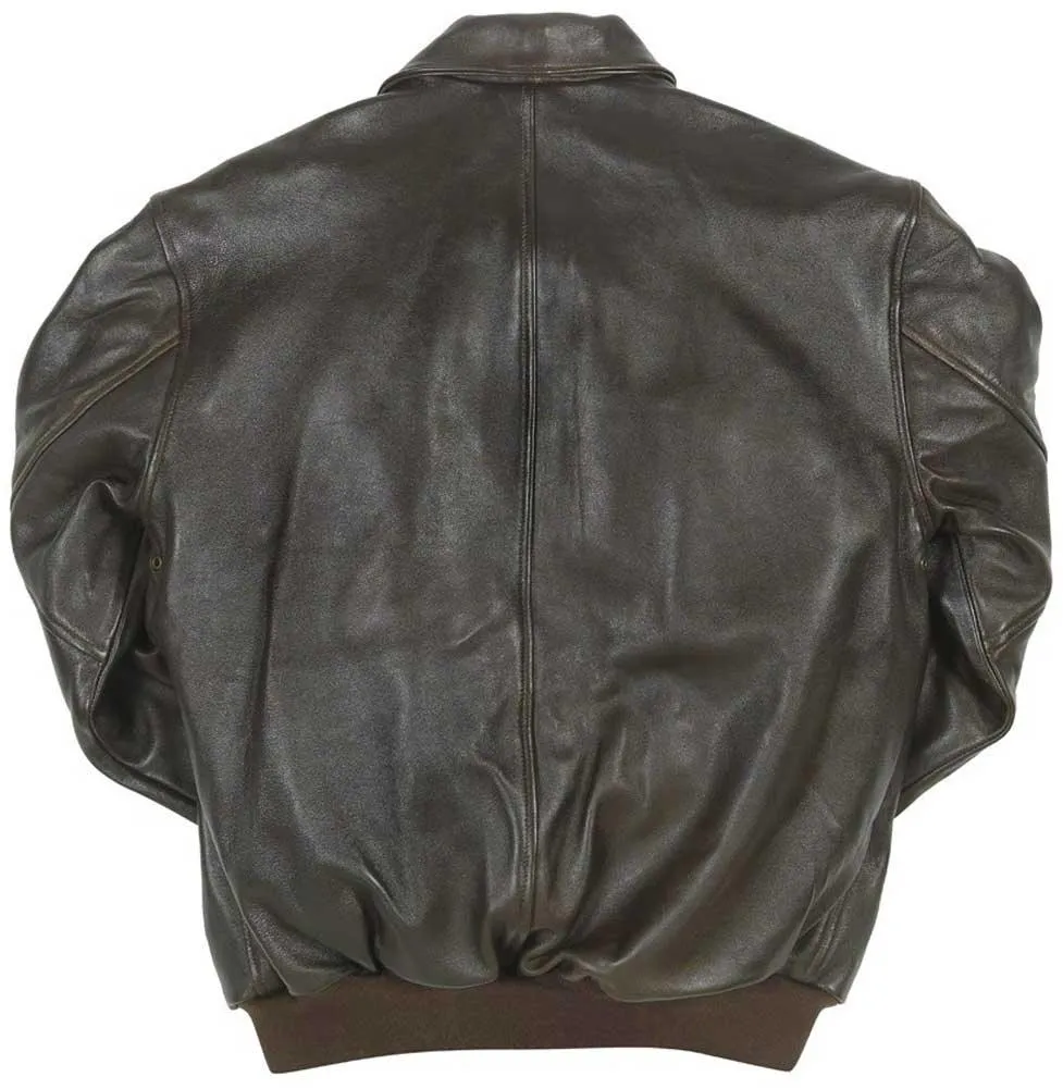 Cockpit USA Mens Antique Lambskin Leather A-2 Flight Jacket