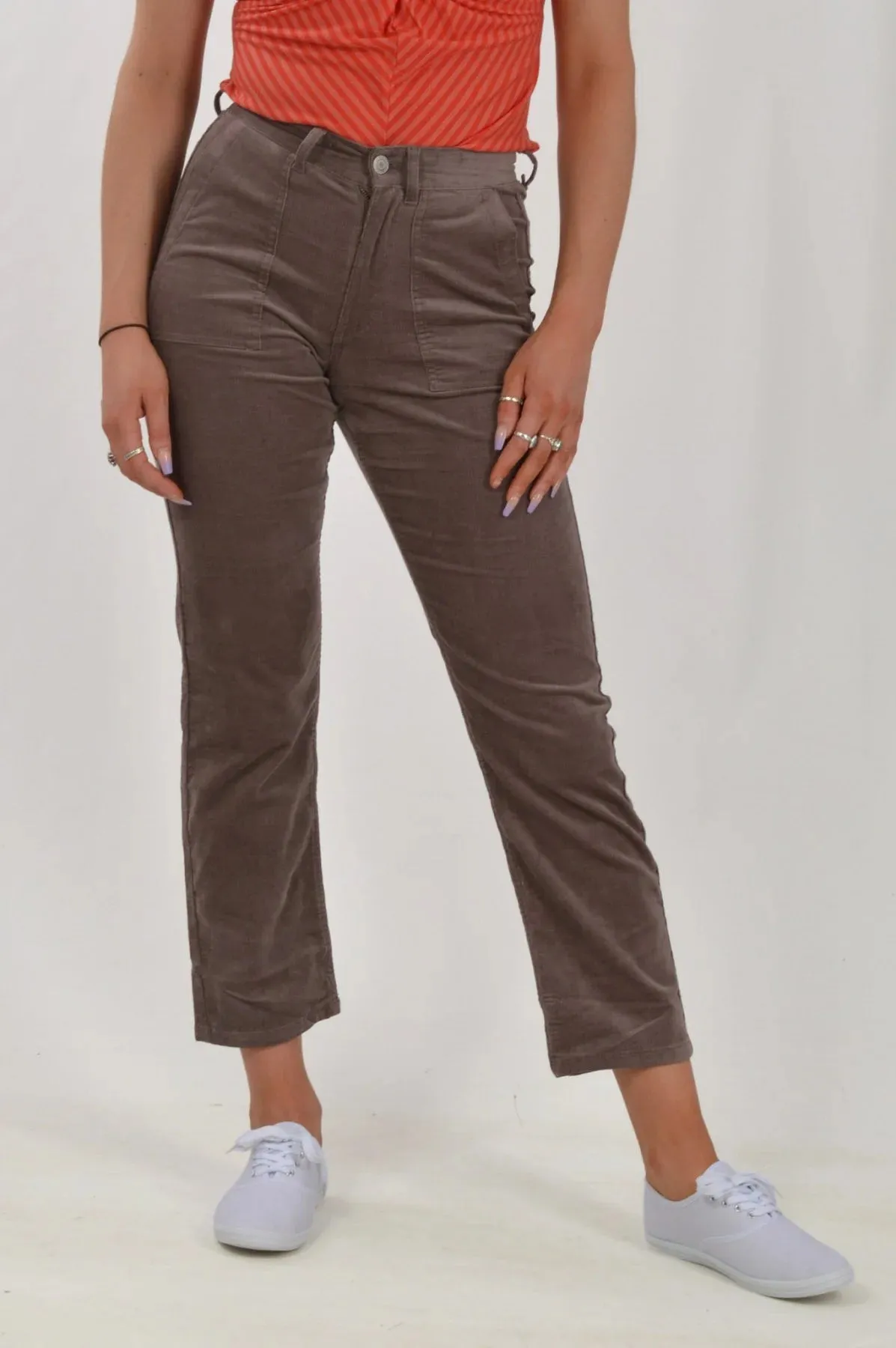 Crop Cord Trousers