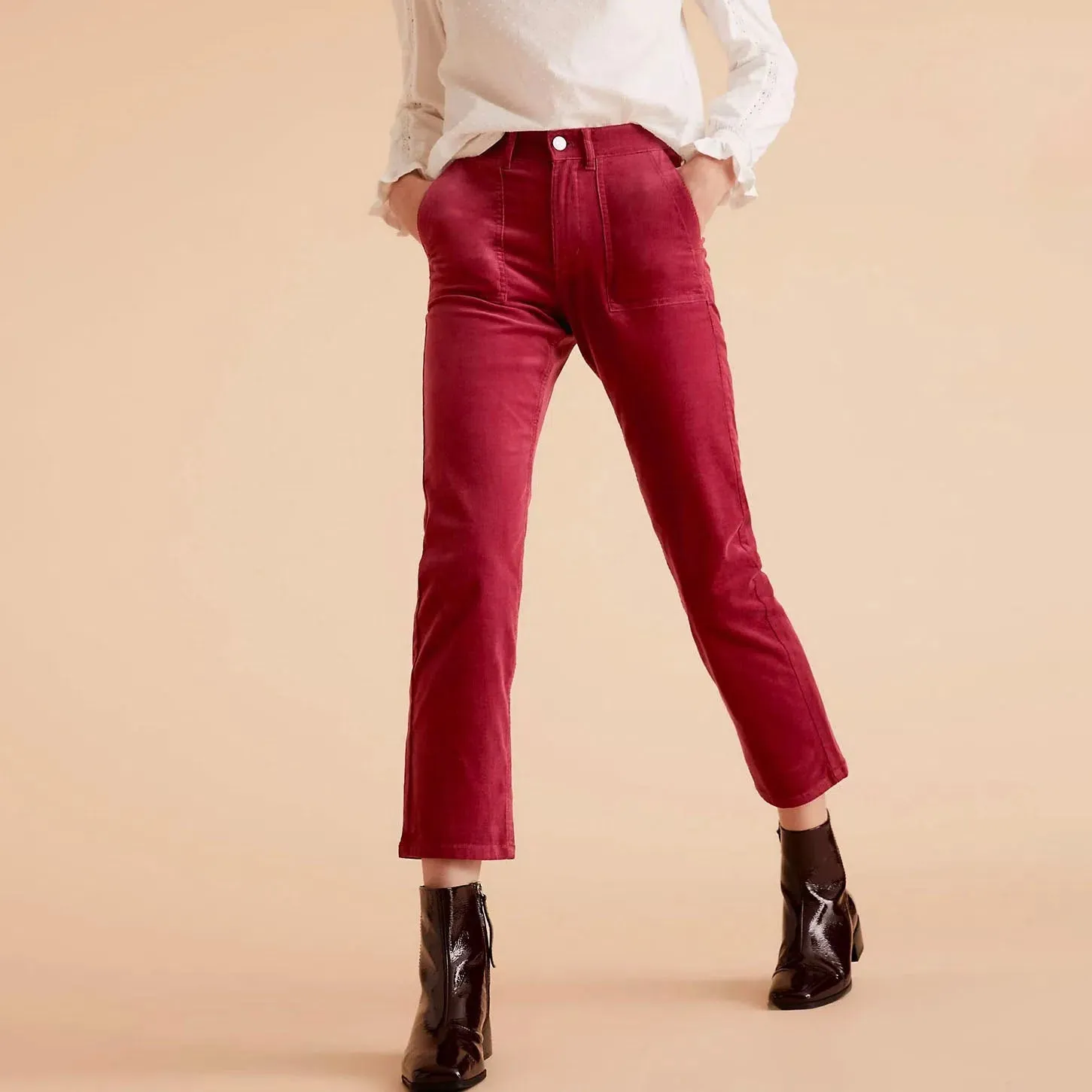 Crop Cord Trousers