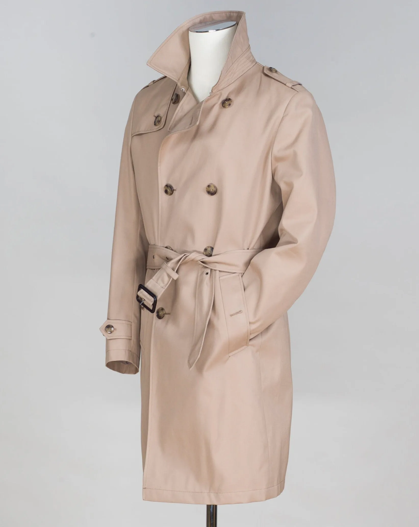 d'Avenza Double-Breasted Trench Coat / Camel