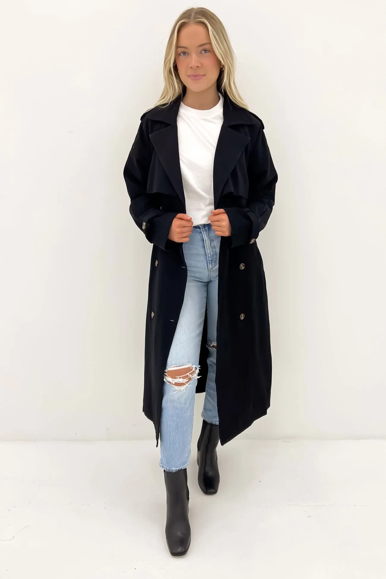 Eve Trench Coat Black