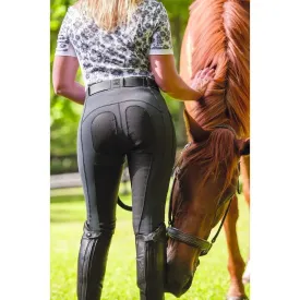 Fits performax pull on full seat breeches with black leather