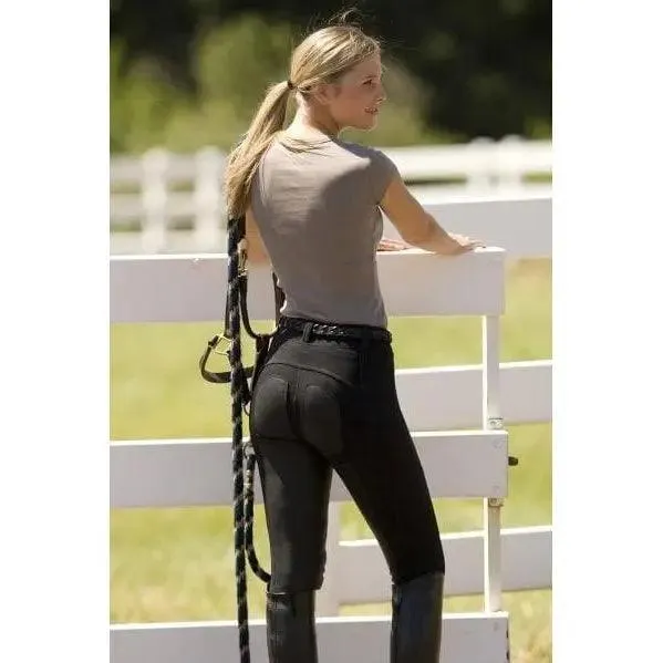 Fits performax pull on full seat breeches with black leather