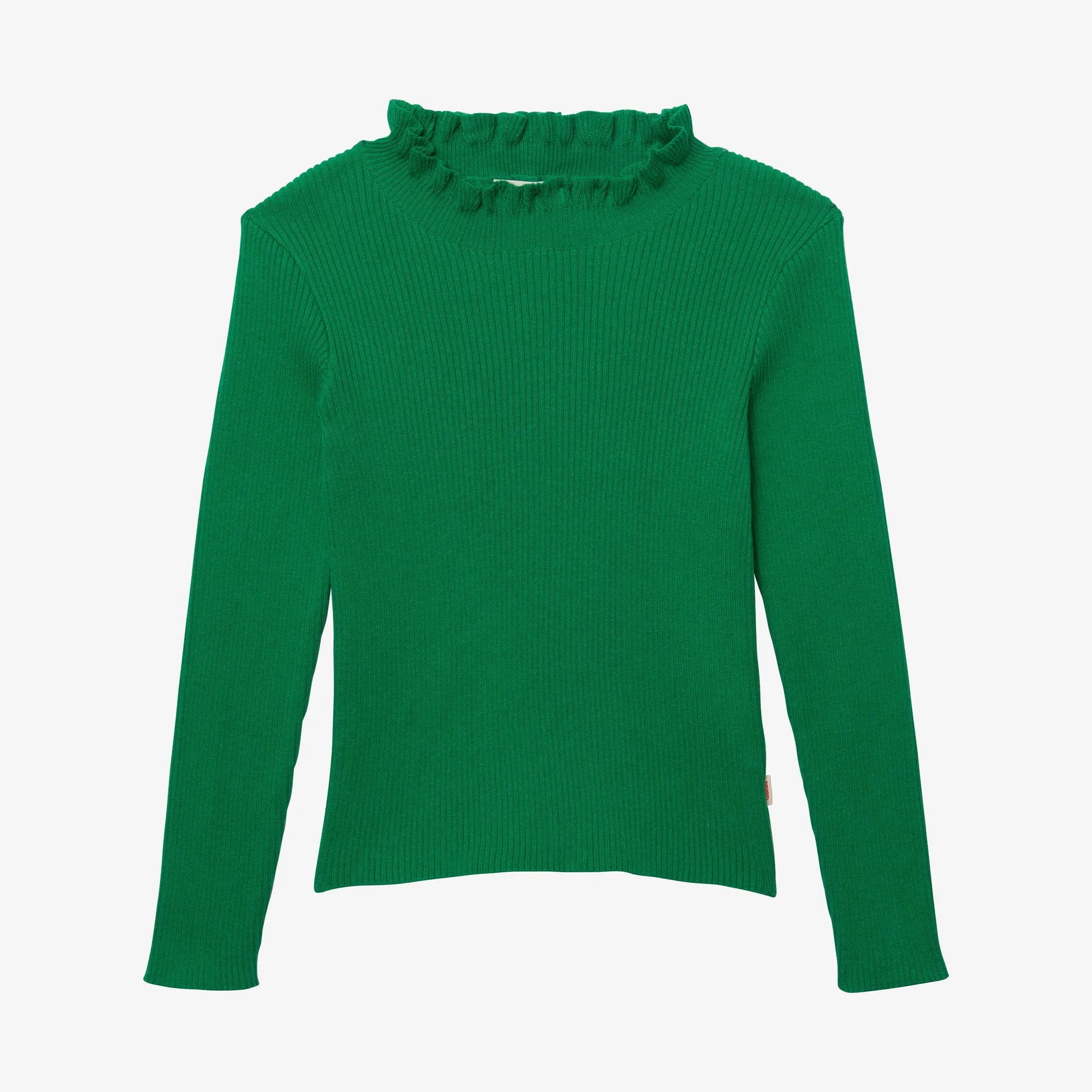 Girls' green knitted sweater