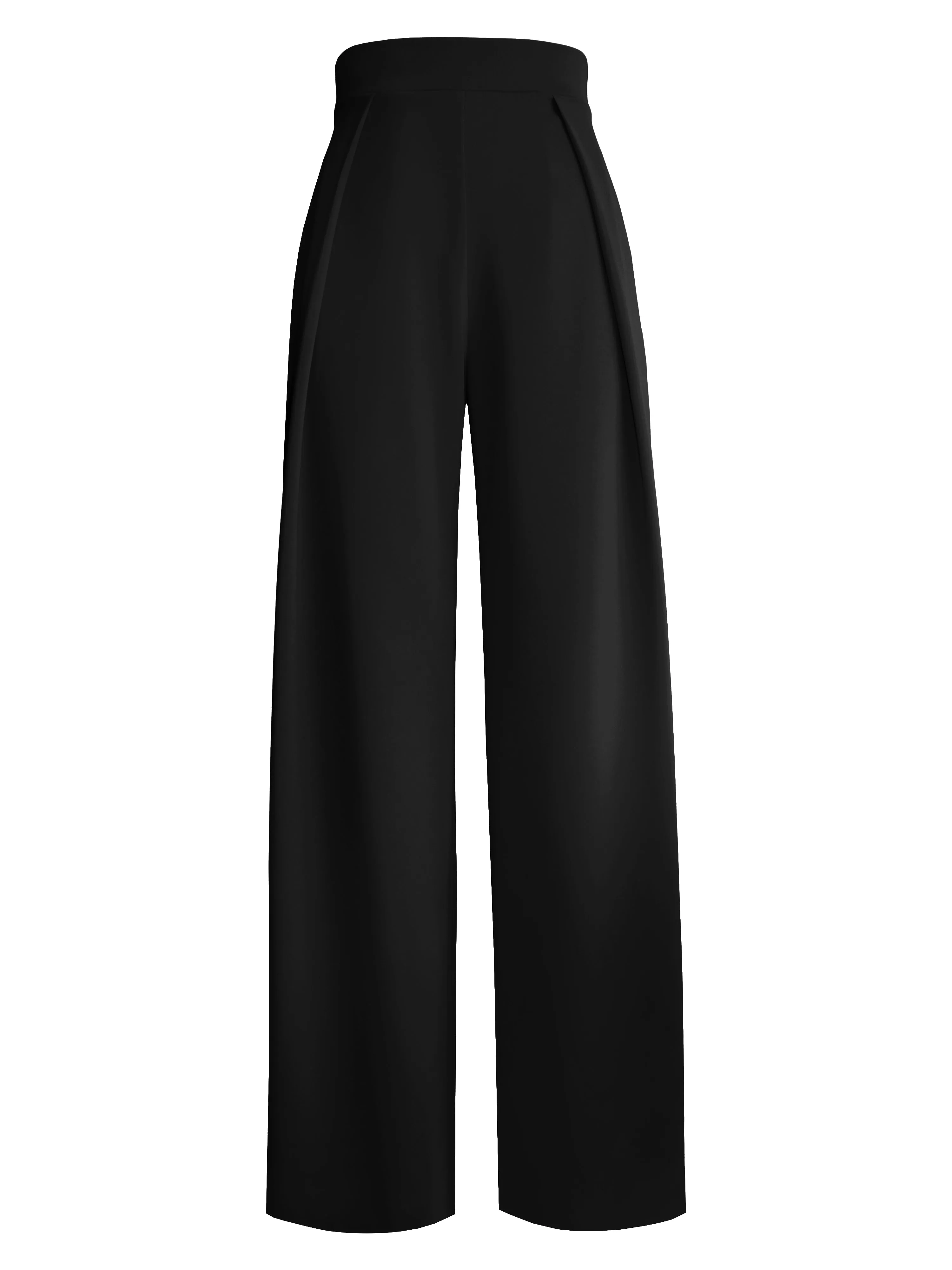 High-Waist Wide-Leg Trousers