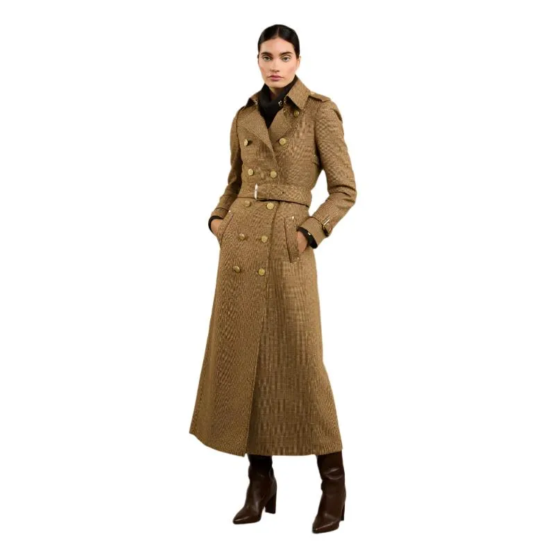 Holland Cooper Full Length Marlborough Ladies Trench Coat - Tawny