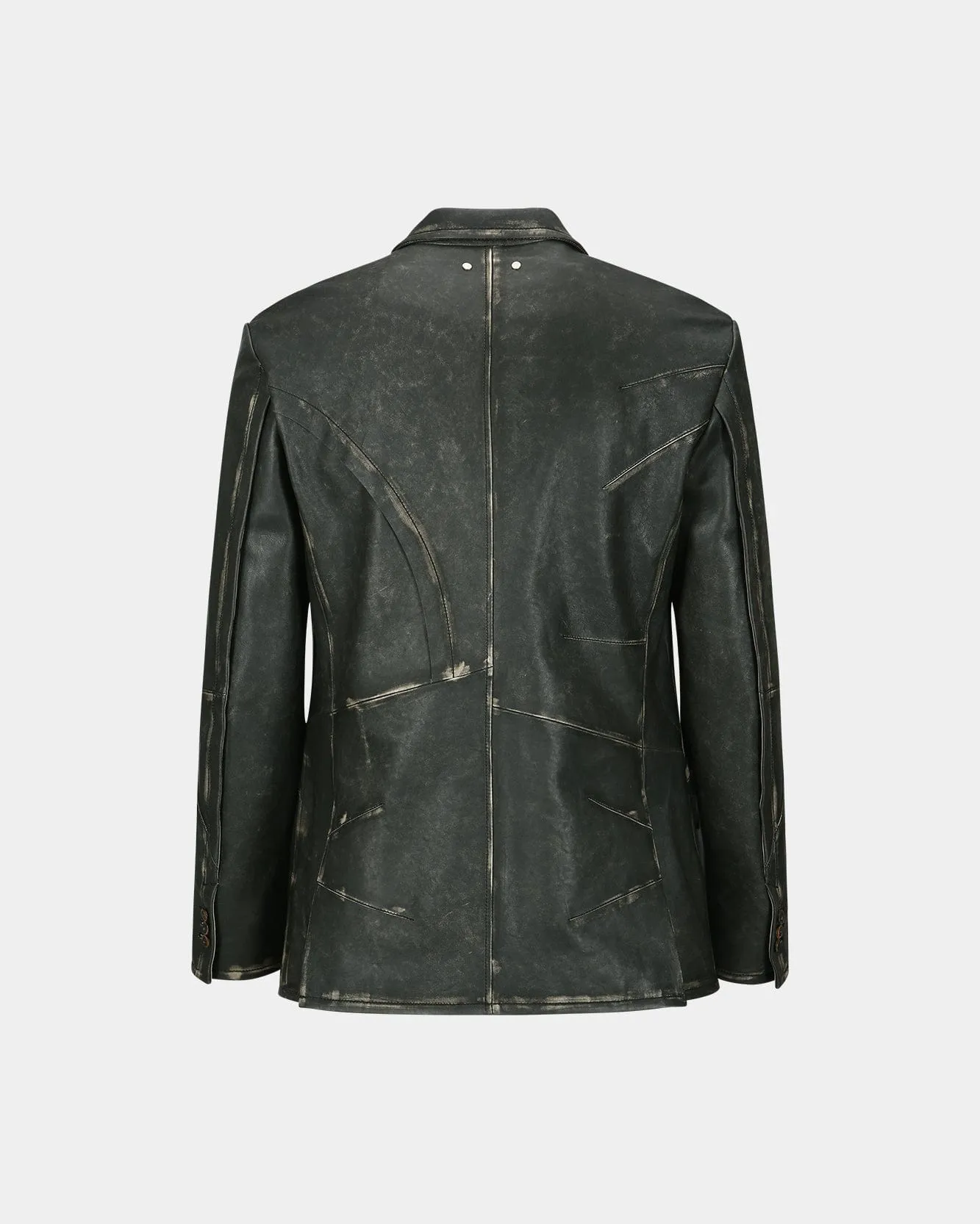 HYDE LEATHER JACKET awa633m(BLACK)