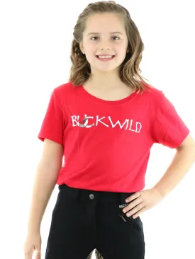 Kid's Signature Mid-Waist Breech | Black   Leopard