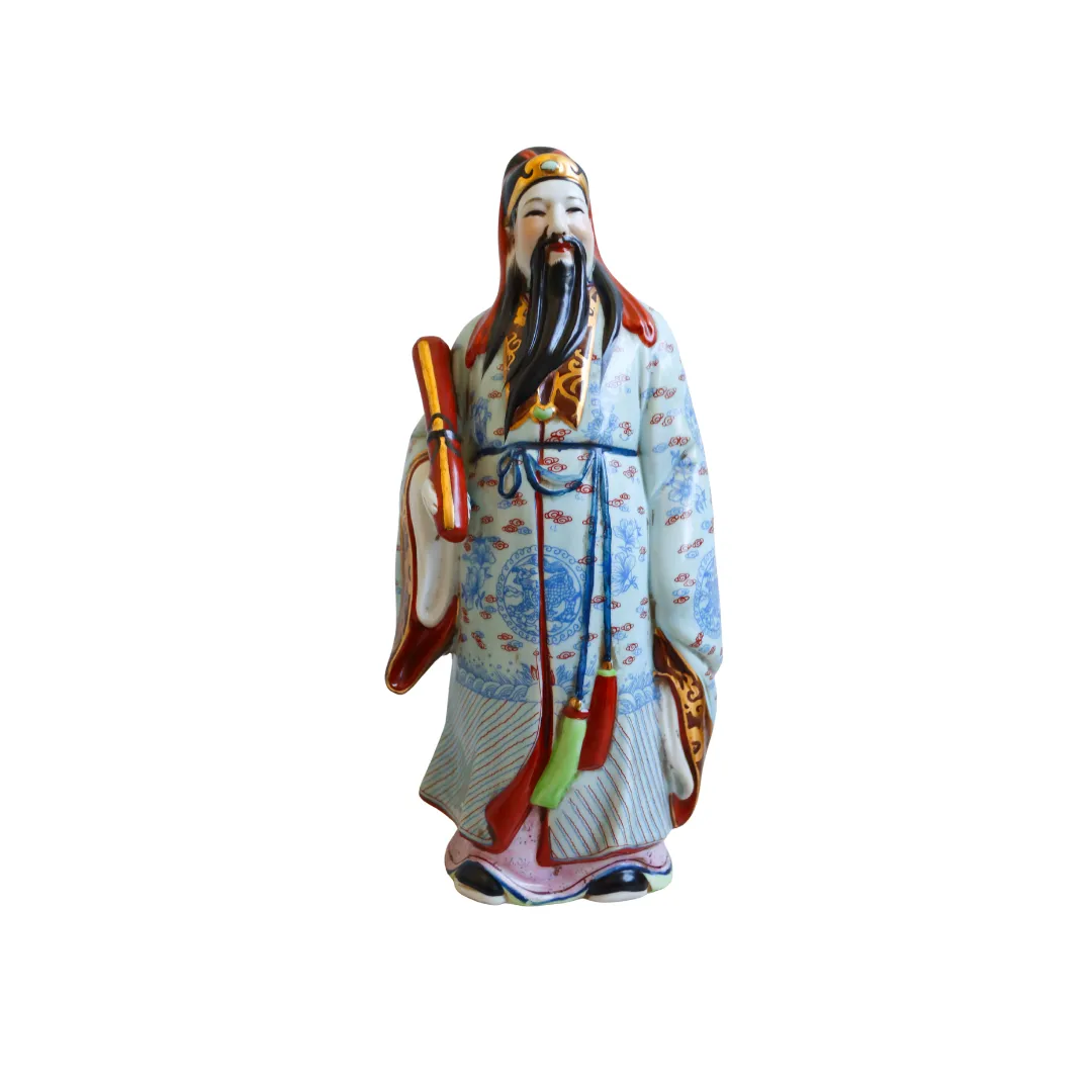 Lu Xing Chinese God of Good Fortune Figure