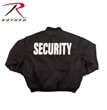 MA-1 Flight Jacket With Security Print