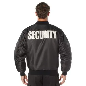 MA-1 Flight Jacket With Security Print