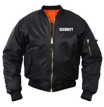 MA-1 Flight Jacket With Security Print