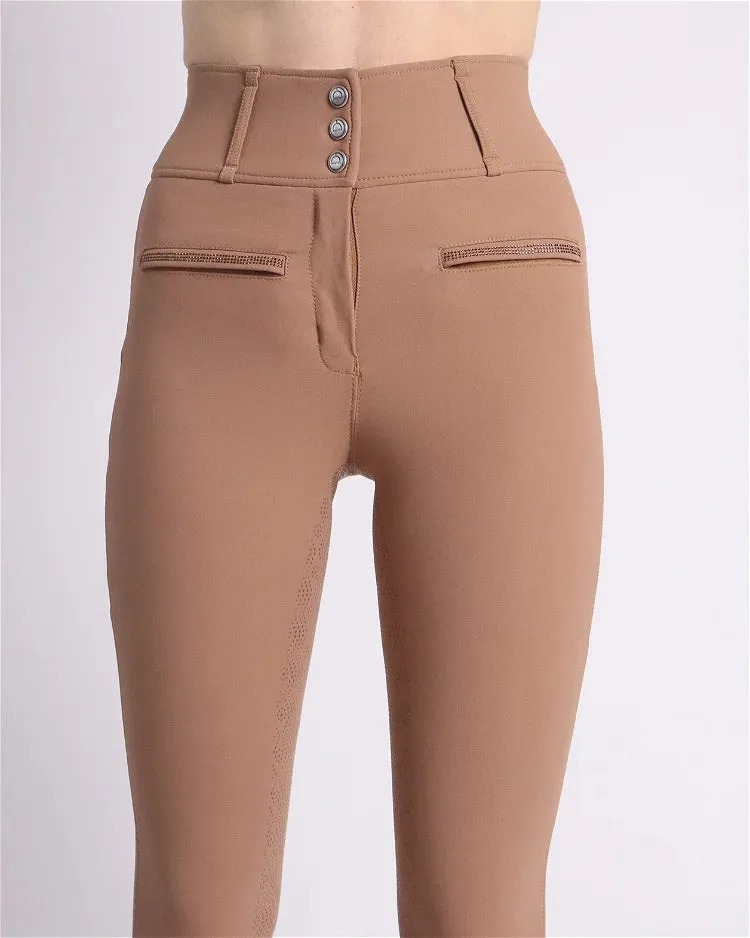 Montar MoAviana Crystal Logo Ex-High Waist Breeches