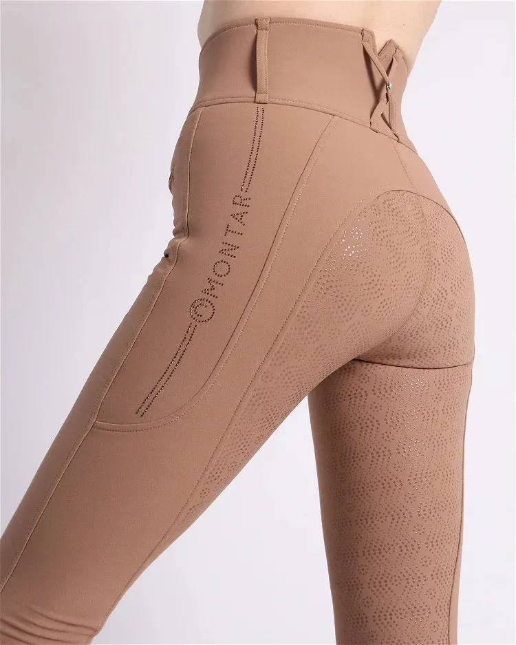 Montar MoAviana Crystal Logo Ex-High Waist Breeches