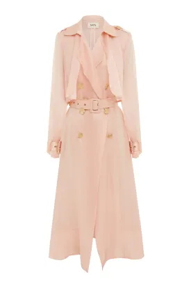 Mos The Label Clio Trench Coat - Blush