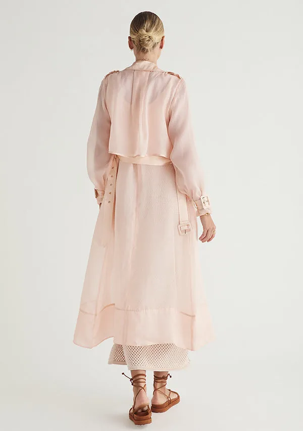 Mos The Label Clio Trench Coat - Blush