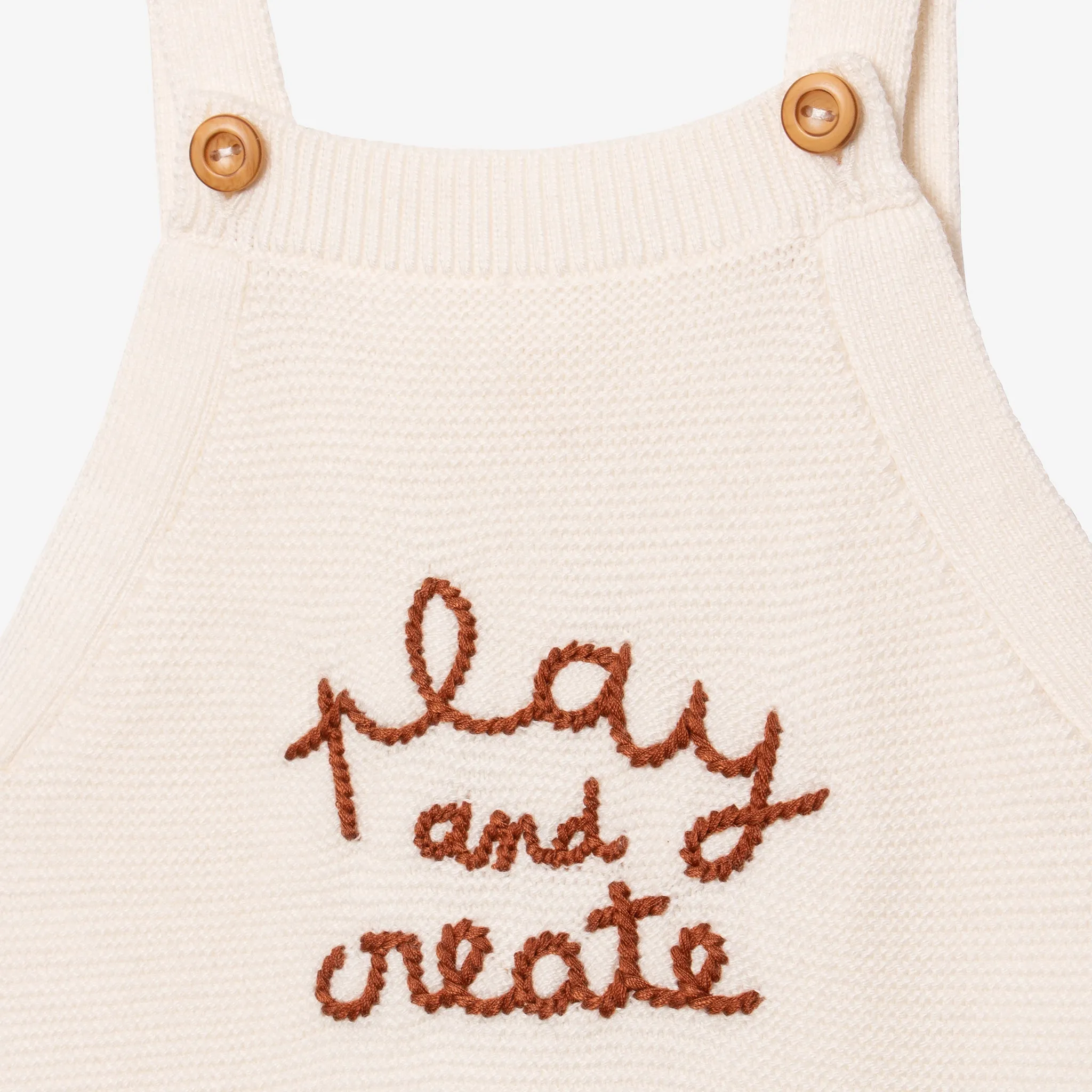 Newborn caramel overalls