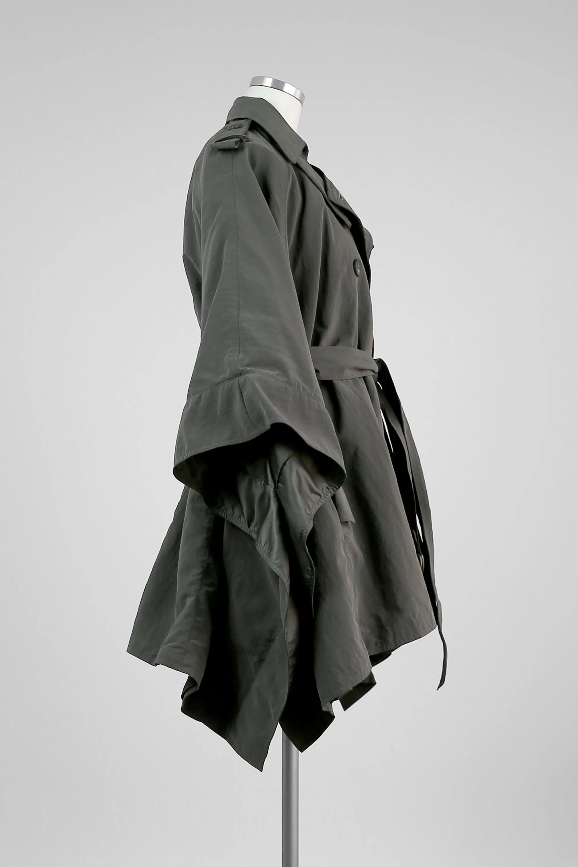 Olive Romantic Trench Coat