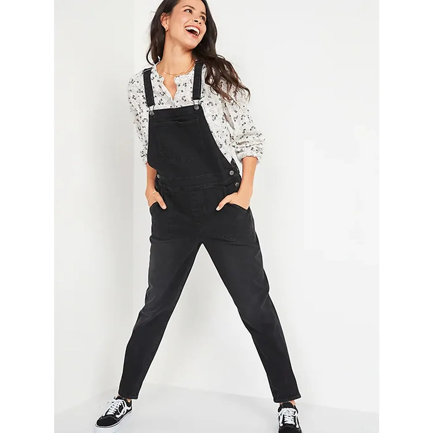 ON Black Straight Jumpsuit Overalls