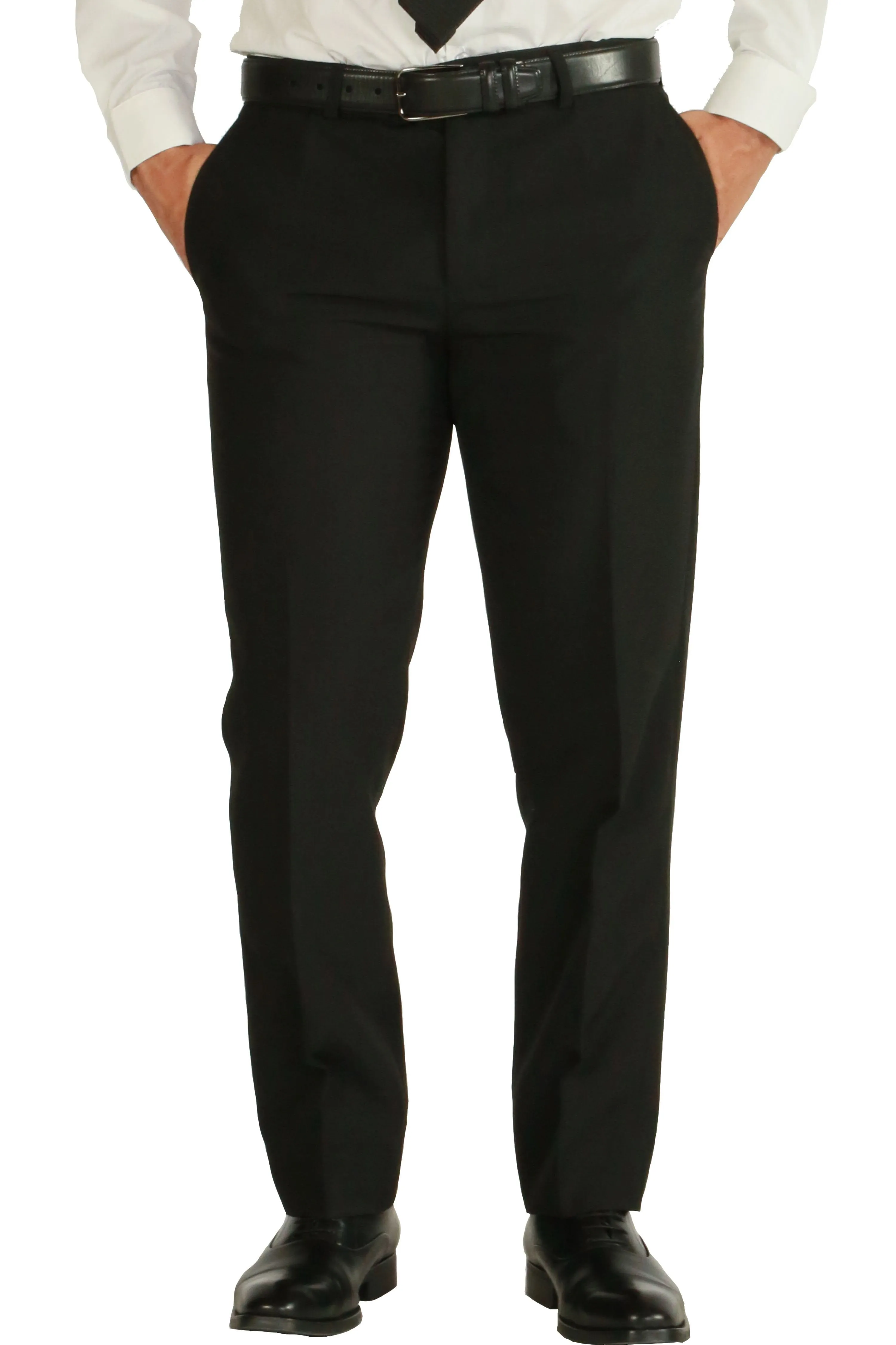 Paul Lorenzo 1969 Black Solid Slim Fit Suit (2-Piece Set)