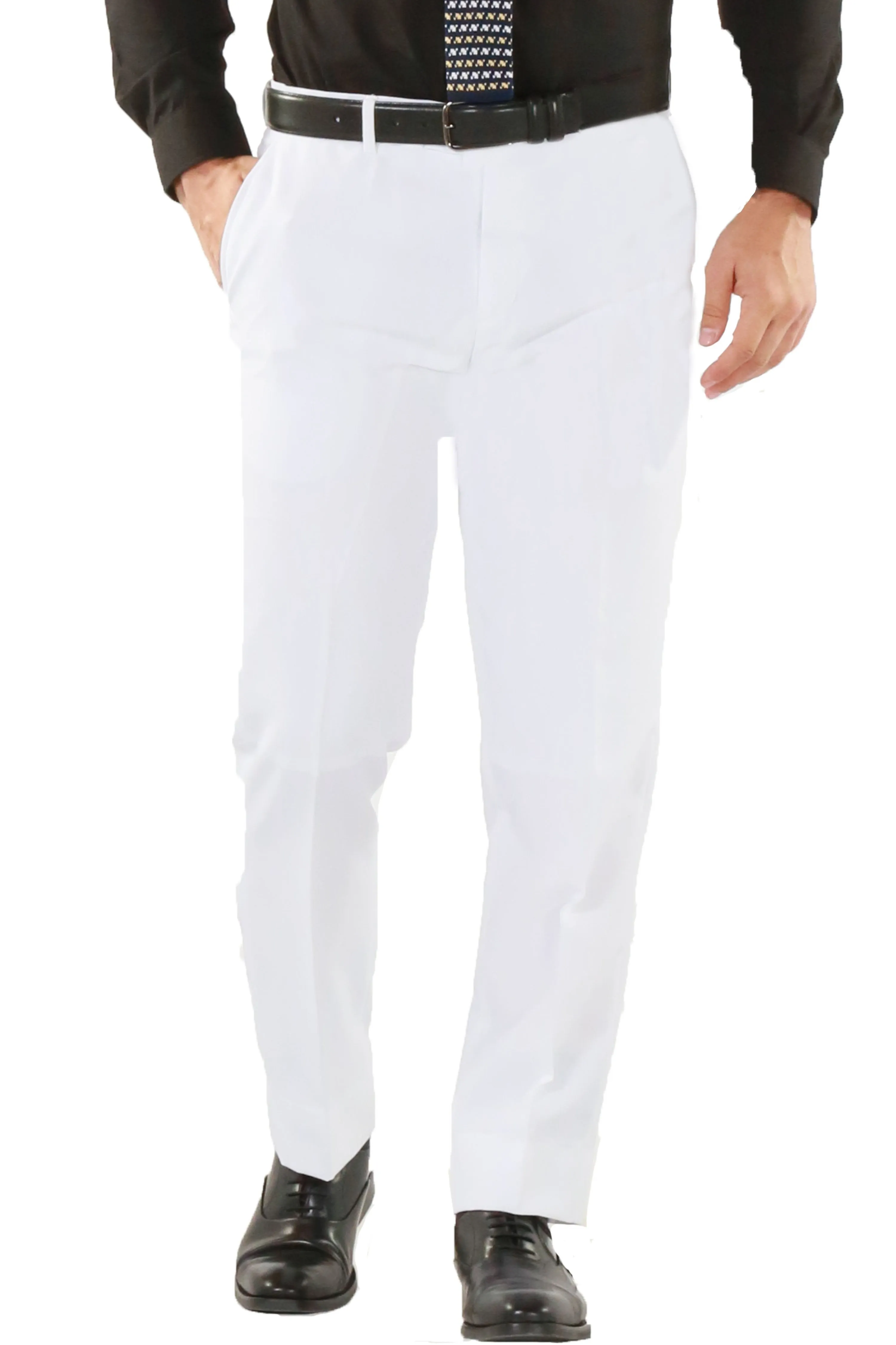 Paul Lorenzo 1969 White Solid Slim Fit Suit (2-Piece Set)