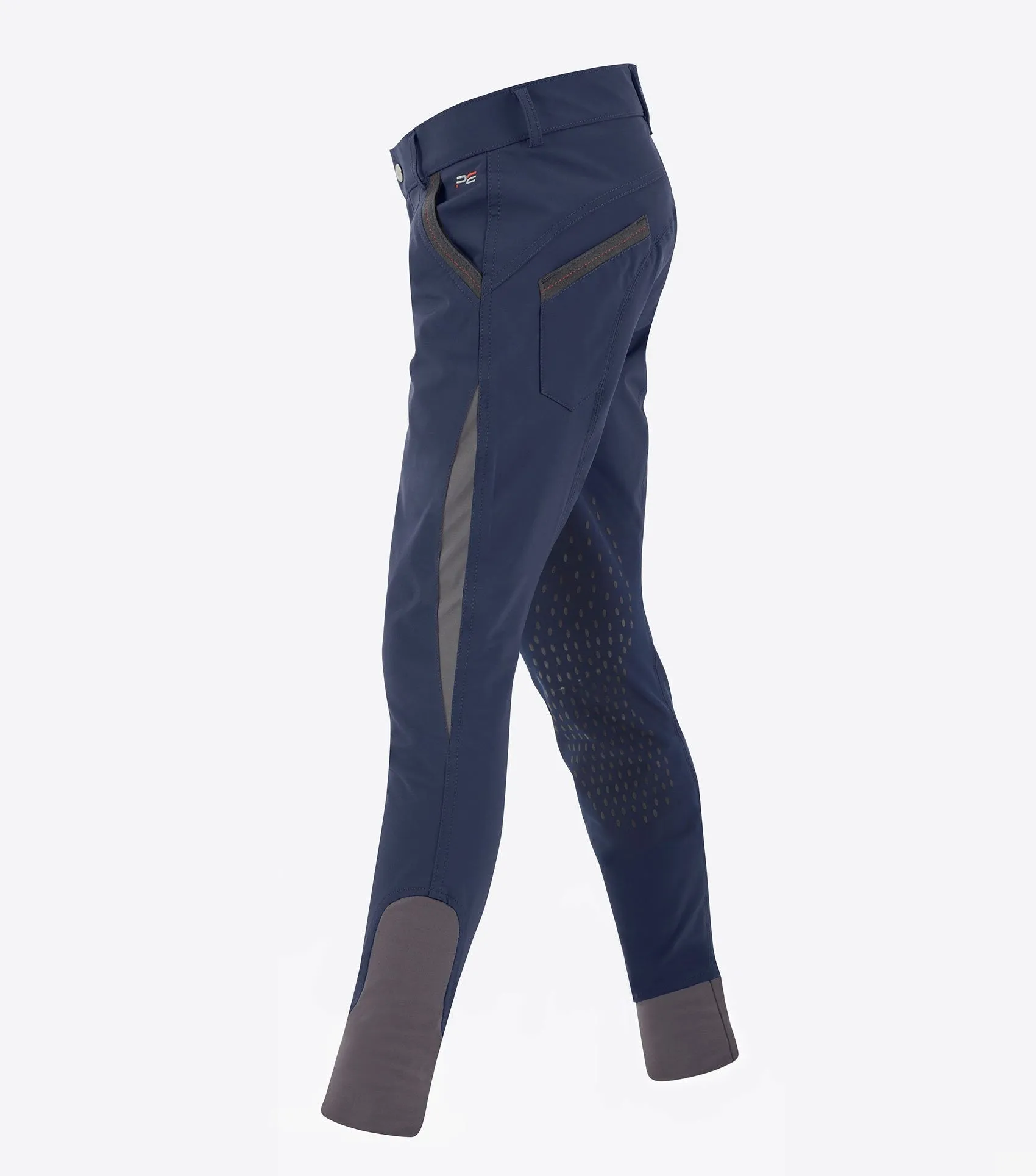 Premier Equine Gando Boys Gel Knee Riding Breeches (Navy)