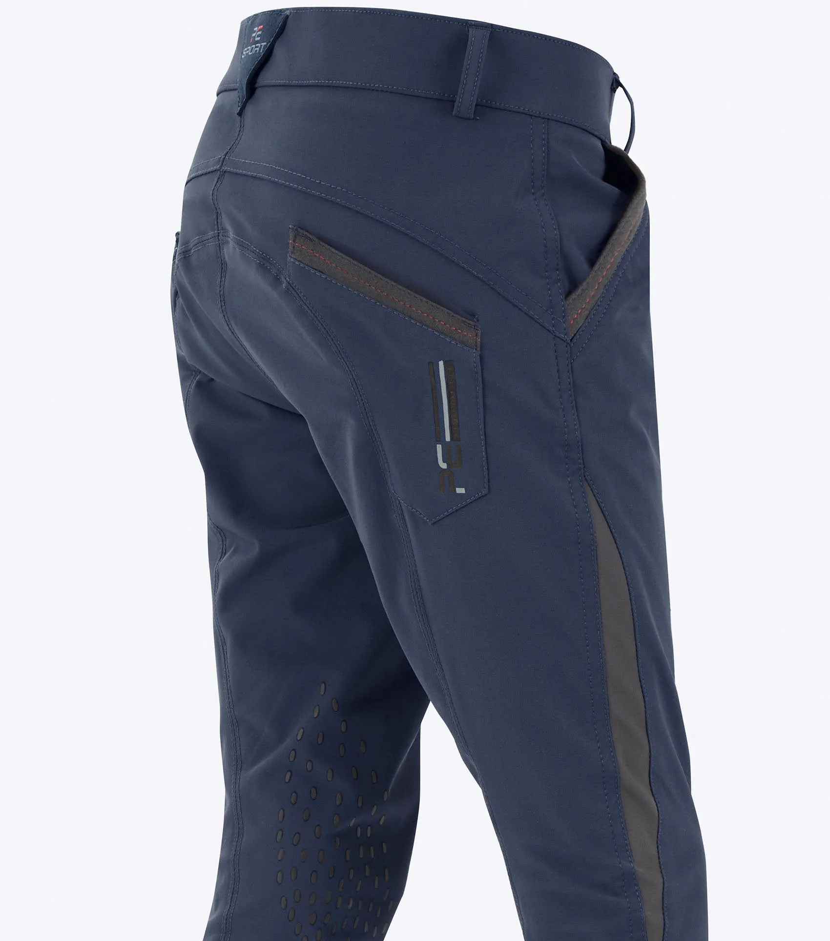 Premier Equine Gando Boys Gel Knee Riding Breeches (Navy)