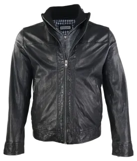 Ricano Men's Kai Leather Jacket - Premium Black