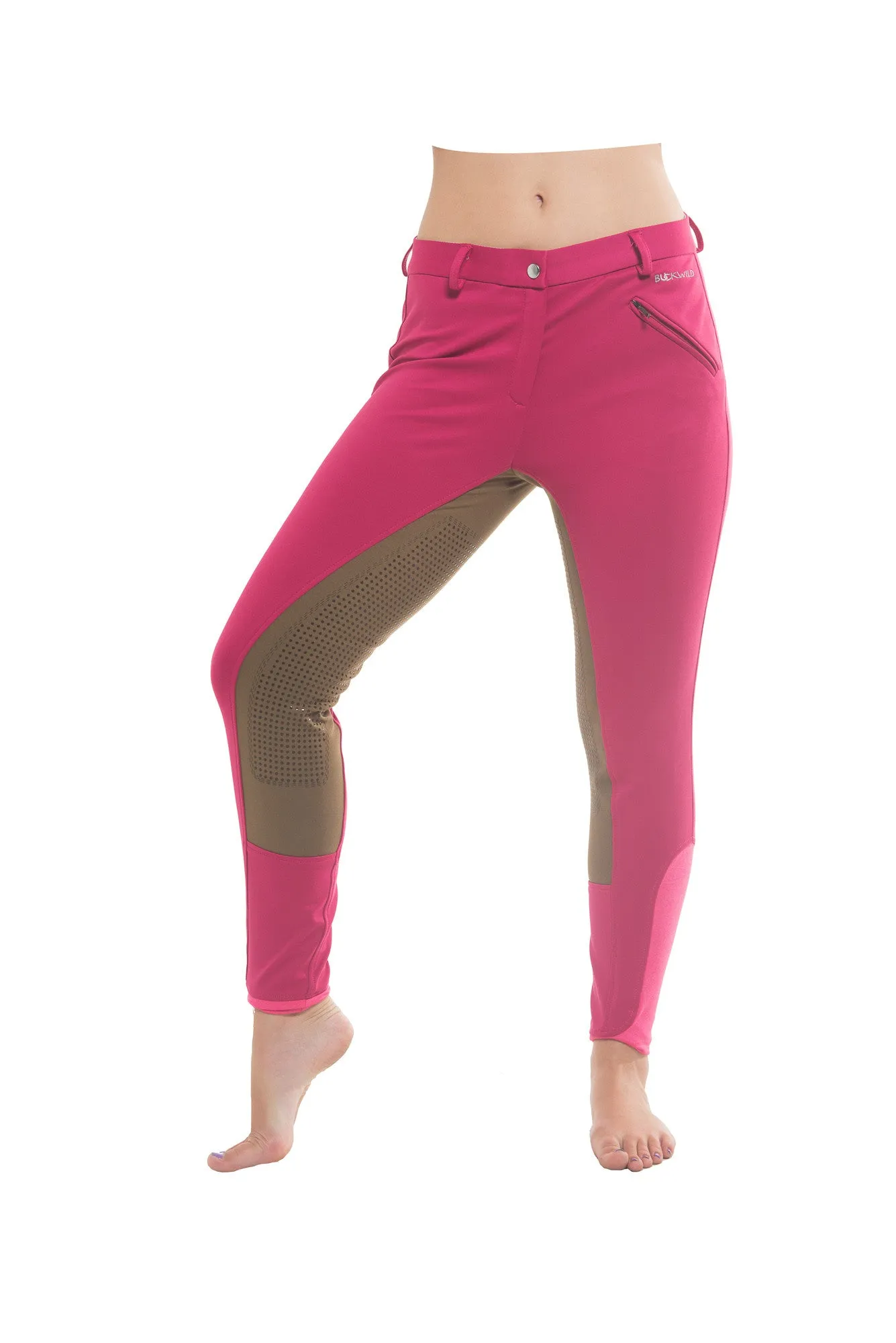 Signature Mid-Waist Winter Breech | Pink   Tan