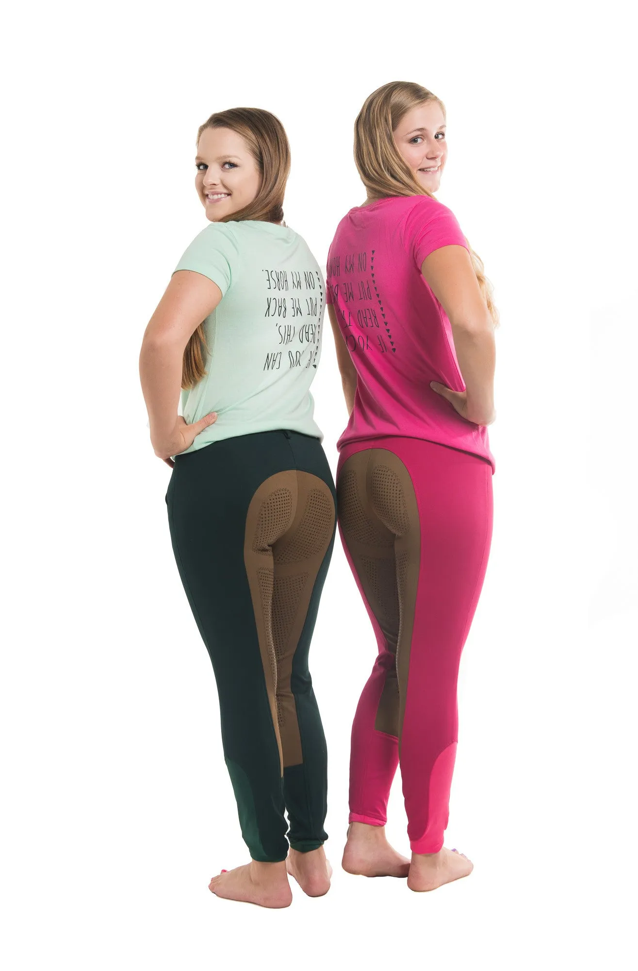 Signature Mid-Waist Winter Breech | Pink   Tan