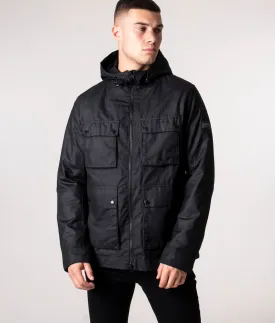 Slim Fit Hood Mechanical A7 Wax Jacket