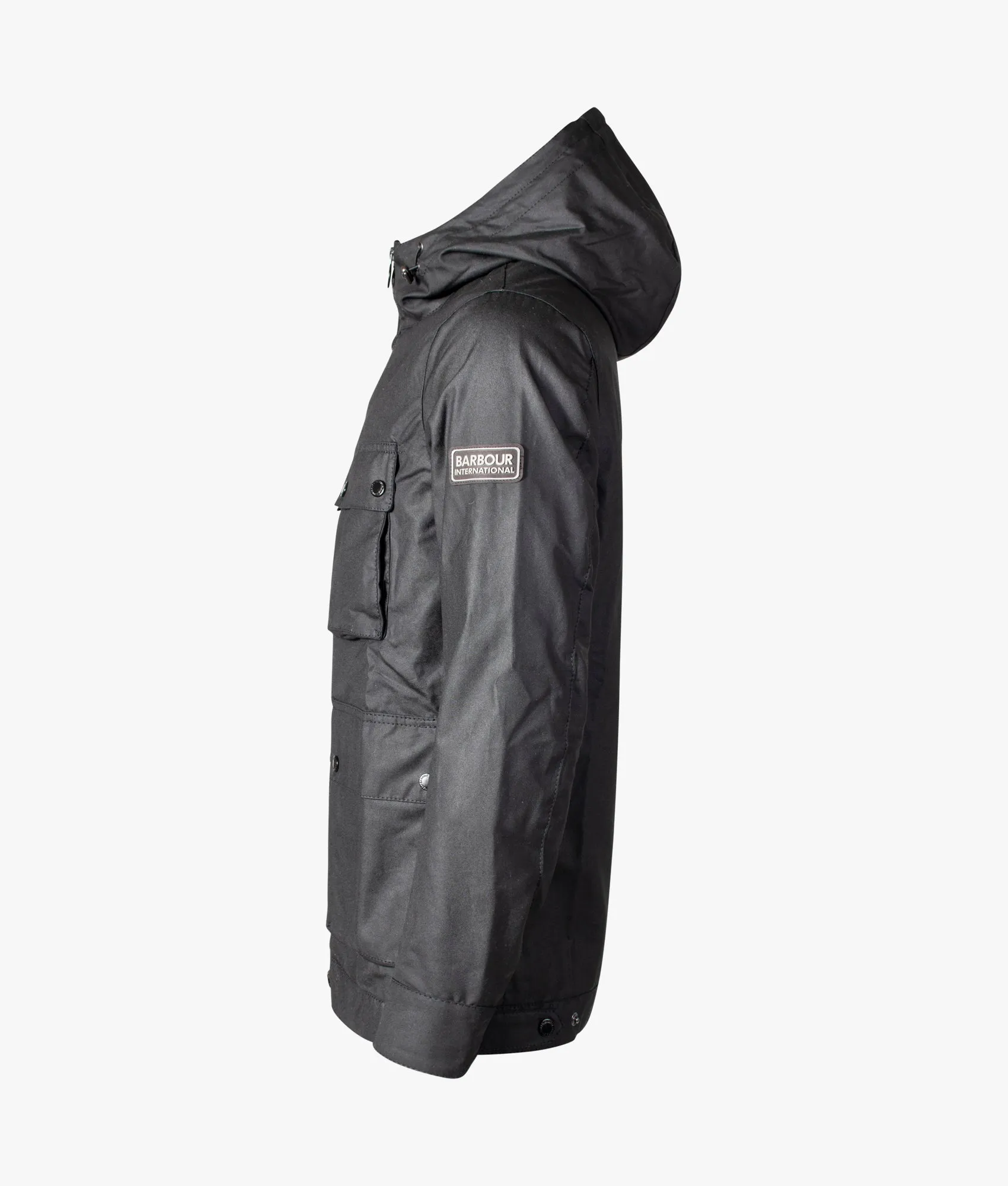 Slim Fit Hood Mechanical A7 Wax Jacket