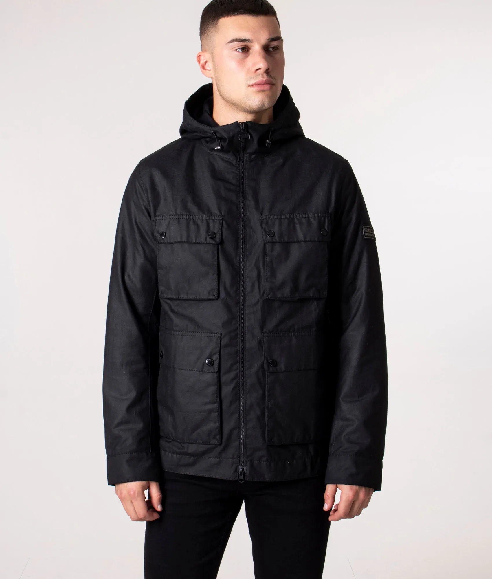 Slim Fit Hood Mechanical A7 Wax Jacket