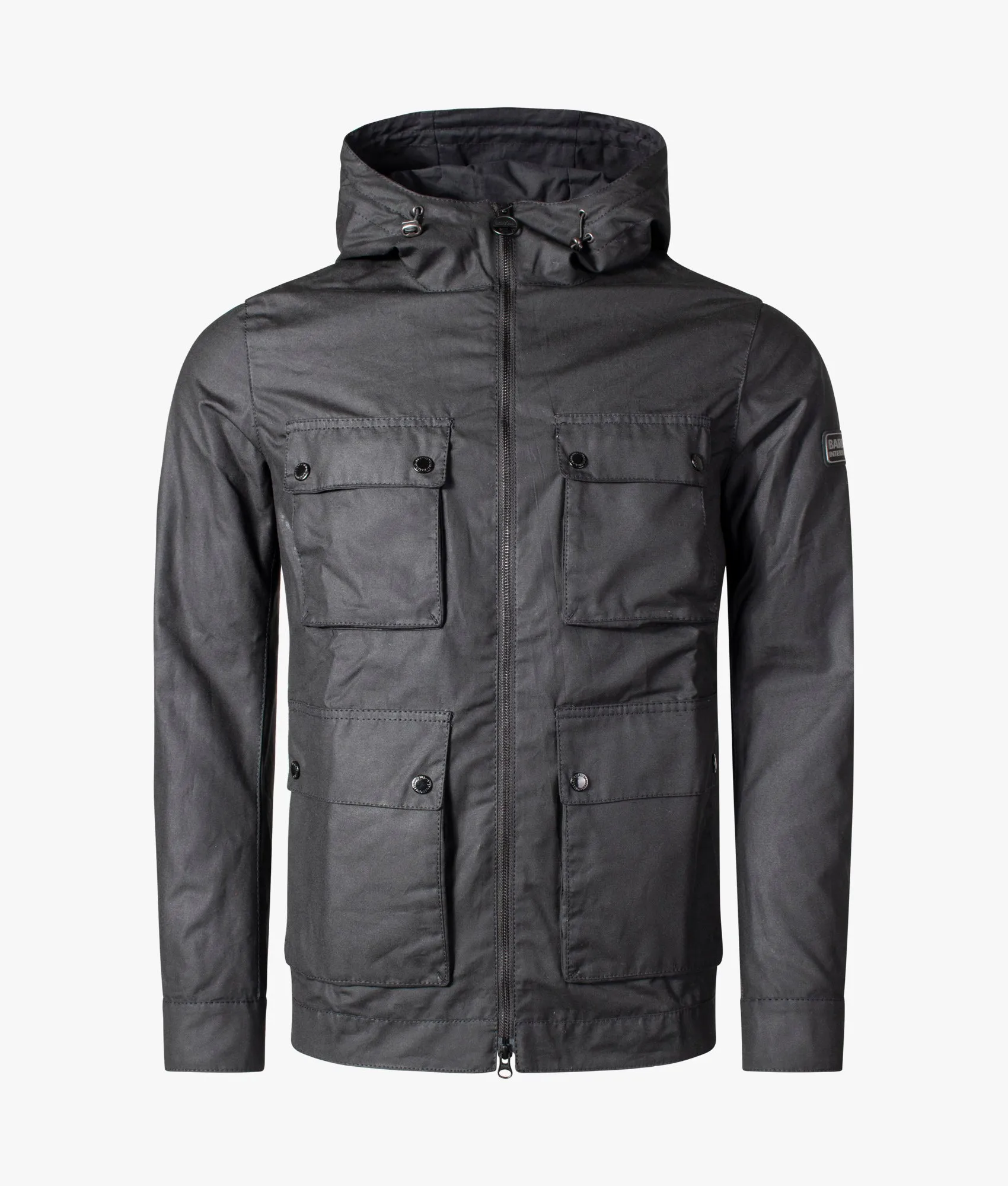 Slim Fit Hood Mechanical A7 Wax Jacket