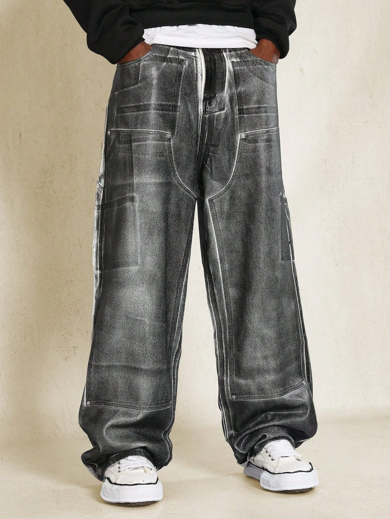 Straight Fit Foil Carpenter Jean