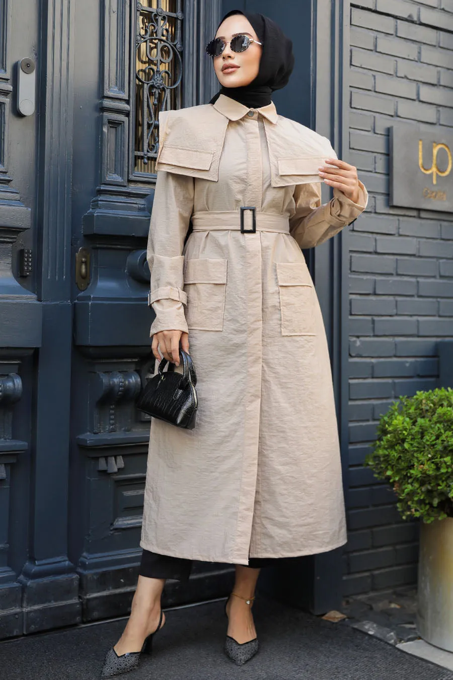 Elegant Molly Modest Full-Length Trench Coat