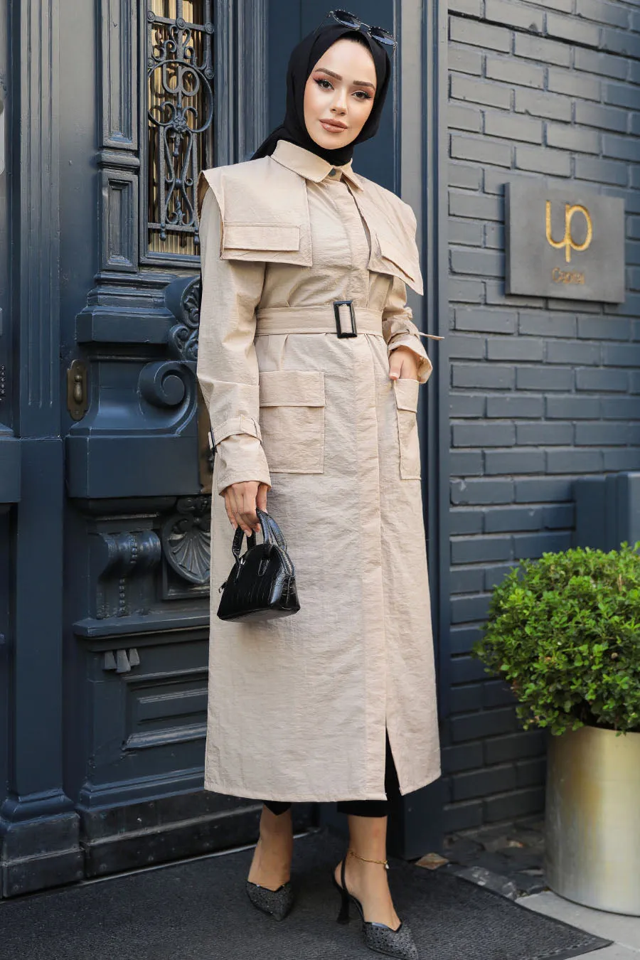 Elegant Molly Modest Full-Length Trench Coat