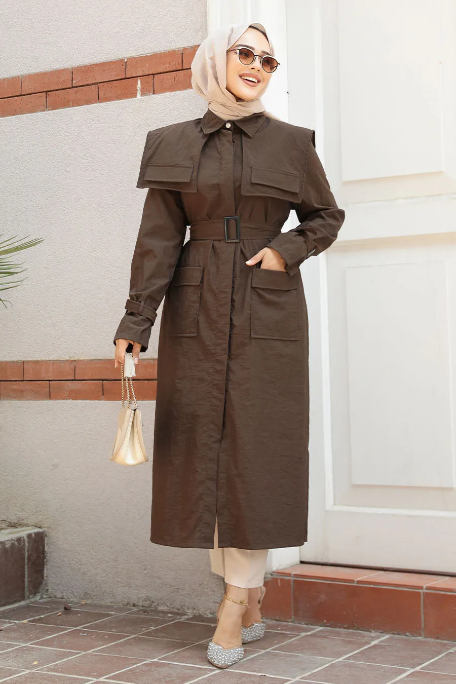 Elegant Molly Modest Full-Length Trench Coat